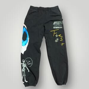 Travis Scott Astroworld Festival 2021 Sweatpants XL Black Cactus Jack Utopia